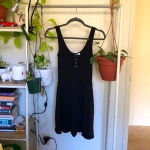 Black ribbed H&M sundress
